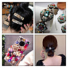 120Pcs 12 Colors Transparent Pointed Back Resin Rhinestone Cabochons KY-CW0001-01-10