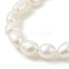 Natural Baroque Pearl Beaded Necklace & Bracelet with 304 Stainless Steel Paperclip Chains SJEW-JS01262-7