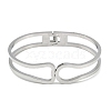 Non-Tarnish 304 Stainless Steel Hollow Hinged Bangles BJEW-Q348-01P-2