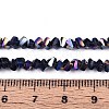 Electroplate Transparent Glass Beads Strands GLAA-N021-4mm-30-2