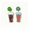 Saint Patrick's Day Acrylic Stud Dangle Earrings WG80EB3-01-2