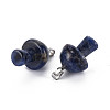 Natural Sodalite Pendants G-N0325-10K-3