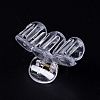 Transparent Plastic Claw Hair Clips PHAR-F016-08-4