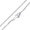 304 Stainless Steel Cable Chains Necklace for Men Women NJEW-N050-A02-S20-2