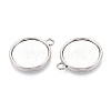 Tibetan Style Alloy Pendants Cabochon Settings PALLOY-N178-12AS-E-2