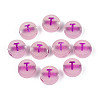 Luminous Frosted Acrylic Beads FACR-T008-02T-1