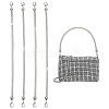 4Pcs Alloy Rhinestone Mobile Straps AJEW-PH0007-74C-1