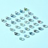 48Pcs 4 Colors Electroplate Glass Beads GLAA-FS0001-89-8