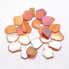 Electroplated Natural Agate Beads Strands G-K109-05-A-1