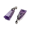 Natural Amethyst Faceted Pendants G-F774-02C-2