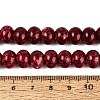 Opaque Baking Paint Glass Beads Strands GLAA-Q110-03A-10-4