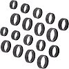 DICOSMETIC 18Pcs 9 Size 201 Stainless Steel Plain Band Ring for Men Women RJEW-DC0001-07A-1