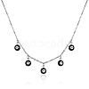 Stainless Steel Evil Eye Pendant Necklace for Women KE2161-2-1