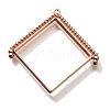 Alloy Open Back Bezel Pendants PALLOY-I223-08RG-1