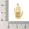 304 Stainless Steel Pendants STAS-S123-03G-08-3