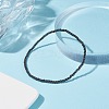Glass Round Beaded Stretch Bracelet for Women BJEW-JB07911-01-2