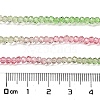 Transparent Painted Glass Beads Strands X1-DGLA-A034-T1mm-A18-3