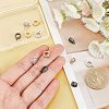 SUPERFINDINGS 12Pcs 3 Colors Brass Micro Pave Clear Cubic Zirconia Tube Bails ZIRC-FH0001-30-3