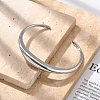 304 Stainless Steel Cuff Bangles for Women BJEW-B108-06P-2