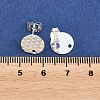 304 Stainless Steel Ear Stud Findings STAS-O119-16A-S-3