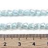 Electroplate Glass Beads Strands EGLA-D030-P4mm-B07-5