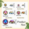 70G  5 Styles ABS Plastic Imitation Pearl Cabochons OACR-SC0001-45C-2