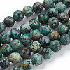 Natural African Turquoise(Jasper) Beads Strands TURQ-G037-8mm-1