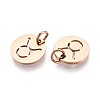 304 Stainless Steel Charms STAS-Q201-T445-2R-2