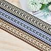 SUPERFINDINGS 3Pcs 3 Colors Ethnic Style Embroidery Polyester Ribbons OCOR-FH0001-38-5