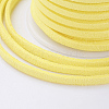 3x1.5mm Yellow Flat Faux Suede Cord X-LW-R003-38-4