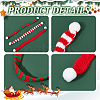  30Pcs 3 Style Mini Christmas Striped Knitted Scarf DIY-NB0008-79-5