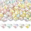 100Pcs 5 Colors Transparent Acrylic Beads TACR-YW0008-10-1