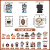 46Pcs Zinc Alloy Pendants ENAM-BM0001-40-2