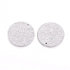 Tarnish Resistant 304 Stainless Steel Textured Pendants LS-STAS-I098-01-25mm-P-2