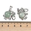 Natural Green Aventurine Pendants G-I374-A-P11-3