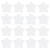 30Pcs Blank Double-sided Heat Transfer Aluminium Pendants DIY-BC0014-63B-1