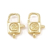 Brass Lobster Claw Clasps KK-B167-17G-1