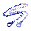 Personalized Two Tone ABS Plastic Cable Chain Necklaces NJEW-JN02825-06-1