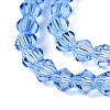 Gradient Color Baking Paint Glass Bead Strands LS-DGLA-A039-T4mm-A020-3