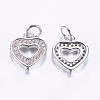 Long-Lasting Plated Brass Micro Pave Cubic Zirconia Charms ZIRC-F069-50P-2