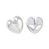 Heart CCB Plastic Stud Earrings for Women EJEW-Q382-05P-2