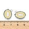 Fruit Alloy Enamel Charms PALLOY-S058-01P-11-3