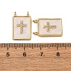 Brass Micro Pave Cubic Zirconia Pendants KK-D390-27G-07-3