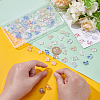 110Pcs 5 Colors Gradient Color Transparent Glass Beads GLAA-GA0002-22-3