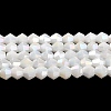 Opaque Solid Color Electroplate Glass Beads Strands LS-EGLA-A039-P4mm-B15-1