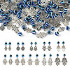 100Pcs 10 Styles Tibetan Style Alloy Pendants FIND-TA0002-25-12