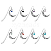 SUPERFINDINGS 1 Set Tibetan Style Alloy Hook Bookmarks AJEW-FH0003-72B-1