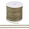 Brass Coated Iron Flat Cable Chains CH-TAC0007-01AB-10