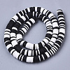 SHEGRACE Handmade Polymer Clay Beads Strands sgCLAY-R089-6mm-086-2