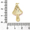 Brass Micro Pave Cubic Zirconia Pendants KK-A278-03G-02-3